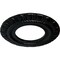 Ekena Millwork Claremont Ceiling Medallion (Fits Canopies up to 5 5/8"), 9"OD x 4 1/2"ID x 1/2"P, Black Pearl CM09CLBPS - alternate 5